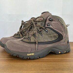 Hi-Tec Waterproof Mid Lace Up Hiking Sz 8 Womens Grey Casual Boots